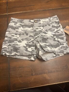 Carhartt Camo Print Cargo Shorts - Gray